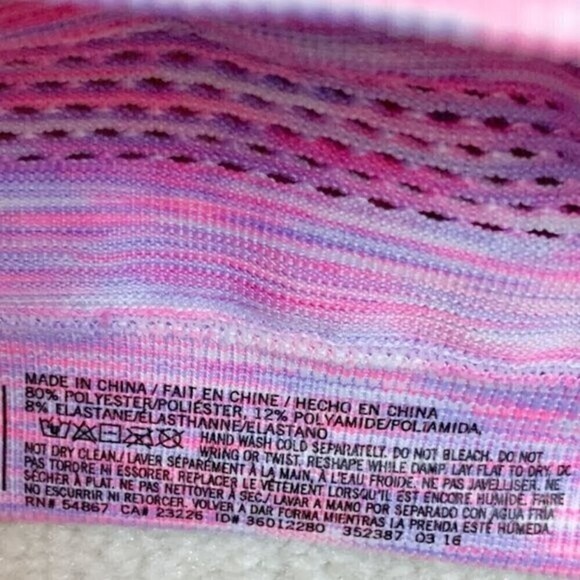 Victoria's Secret Padded Mesh Racer Back Sports Athletic Workout Bra - Picture 6 of 6